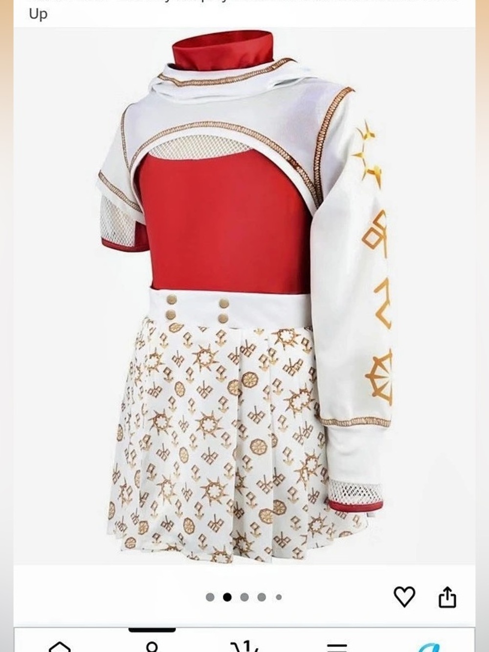LEMONBABY Zombies 4 Nova Costume Set Red & White